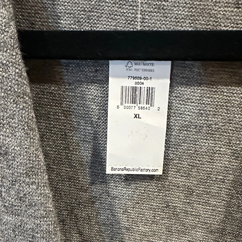 Banana Republic Charcoal V-Neck Sweater - Picture 2 of 5